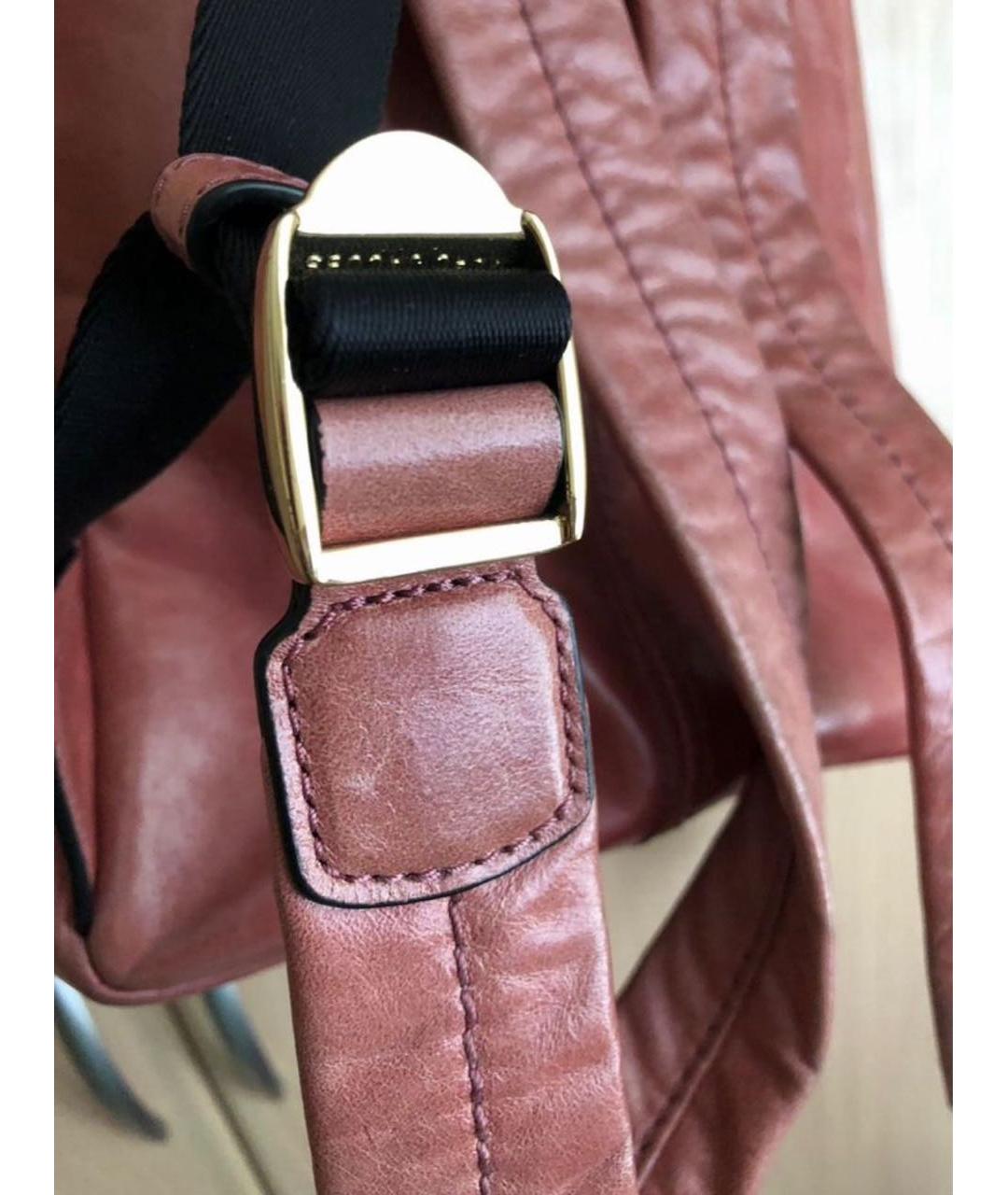 MARC JACOBS Коралловый кожаный рюкзак, фото 5