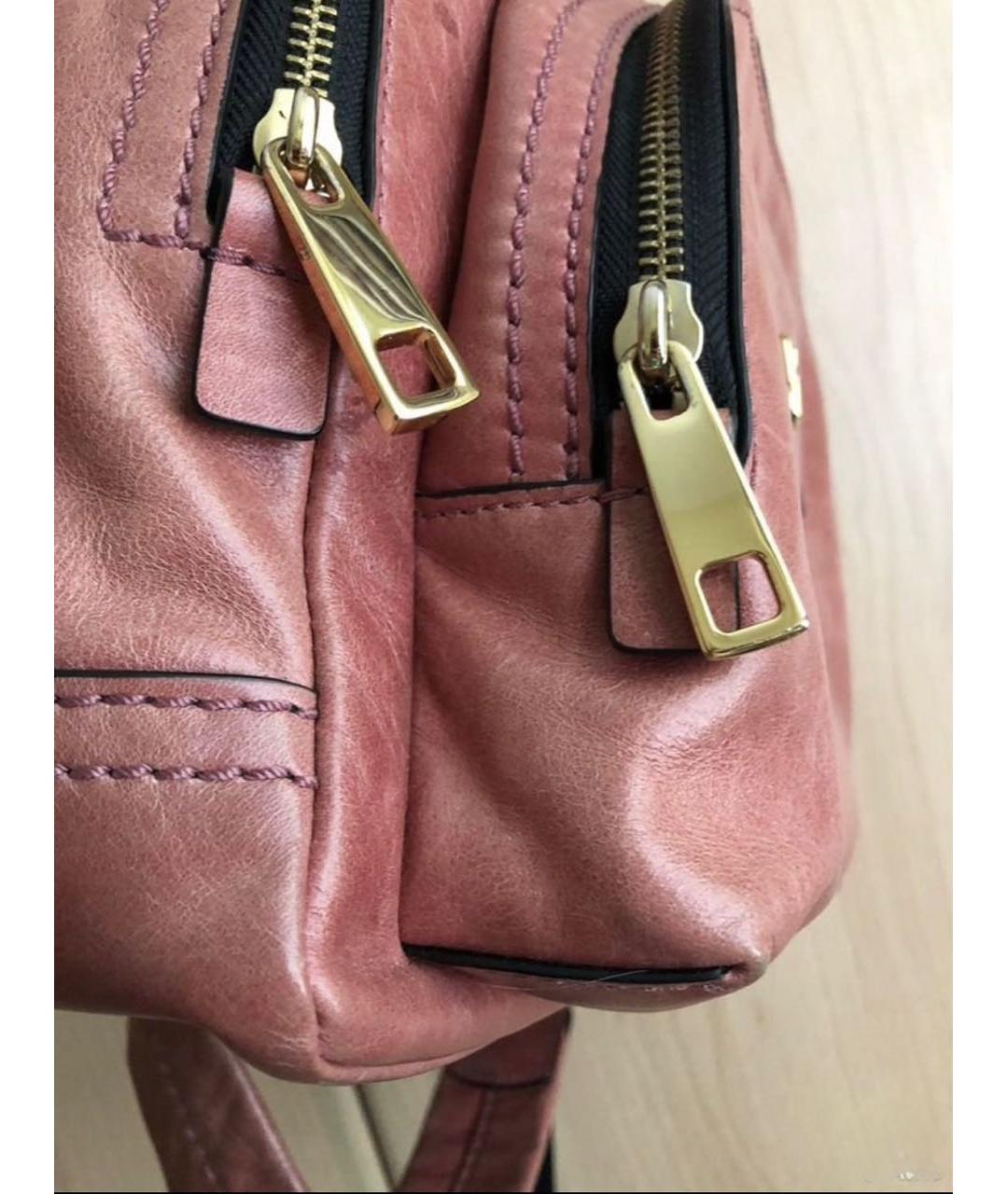 MARC JACOBS Коралловый кожаный рюкзак, фото 4