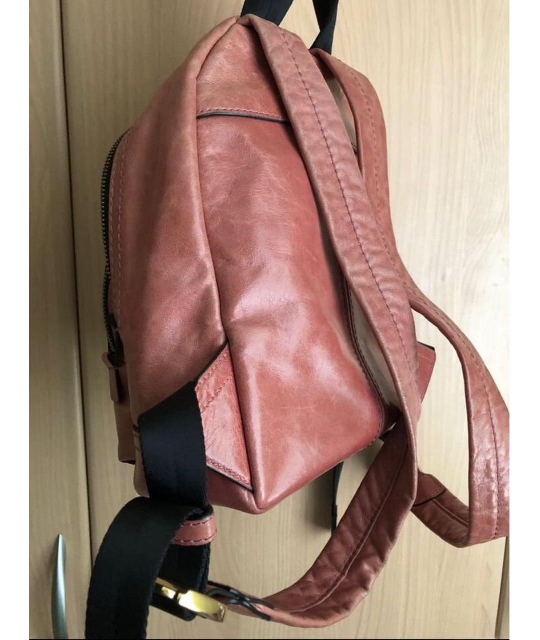MARC JACOBS Коралловый кожаный рюкзак, фото 2