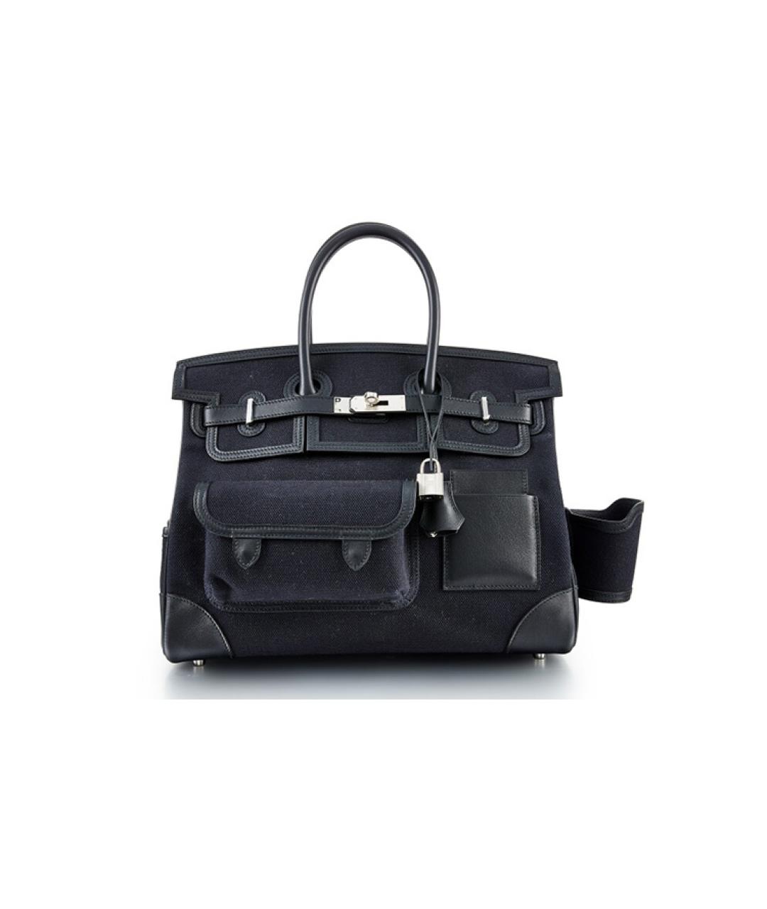 HERMES Черная сумка с короткими ручками, фото 7