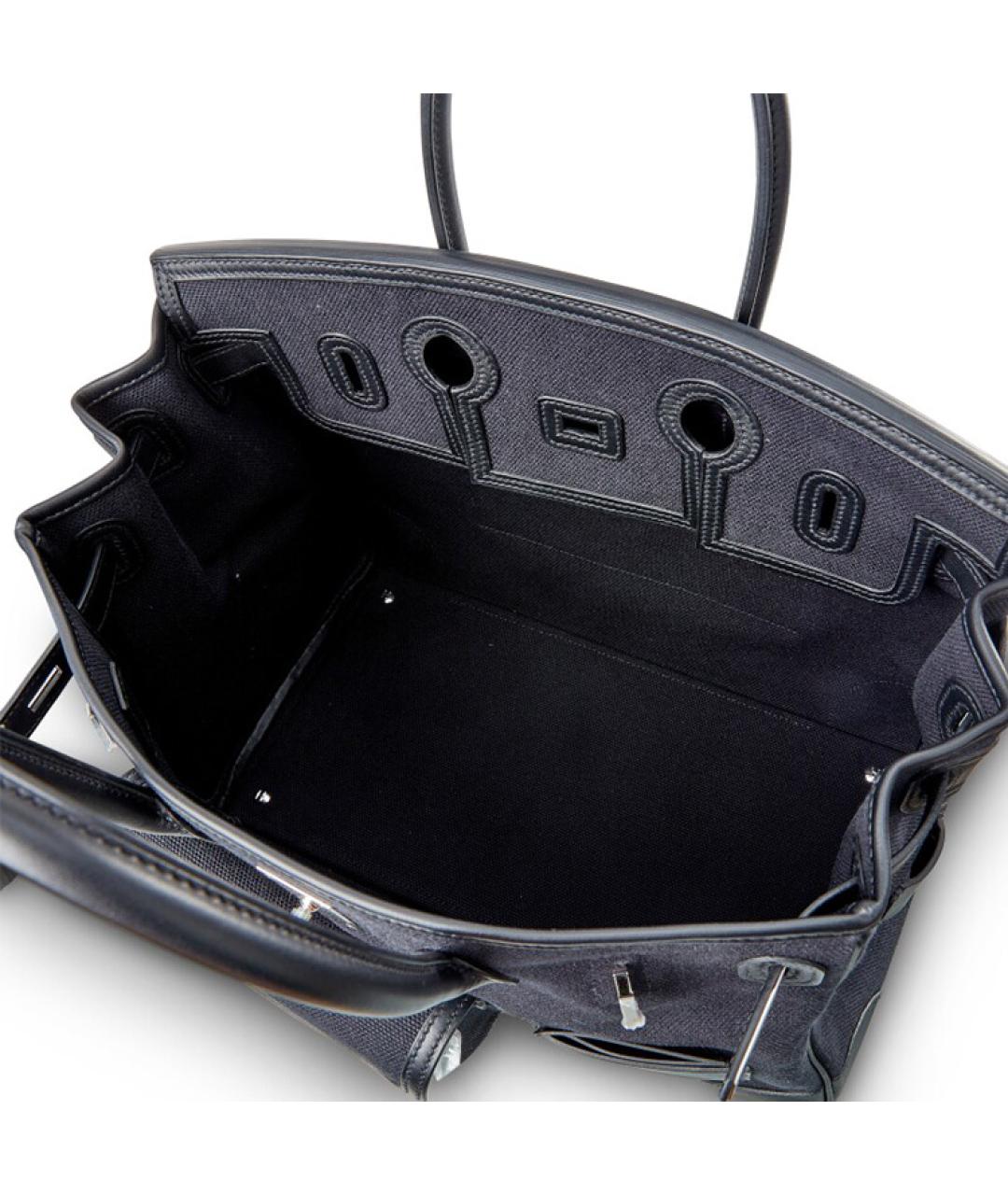 HERMES Черная сумка с короткими ручками, фото 6