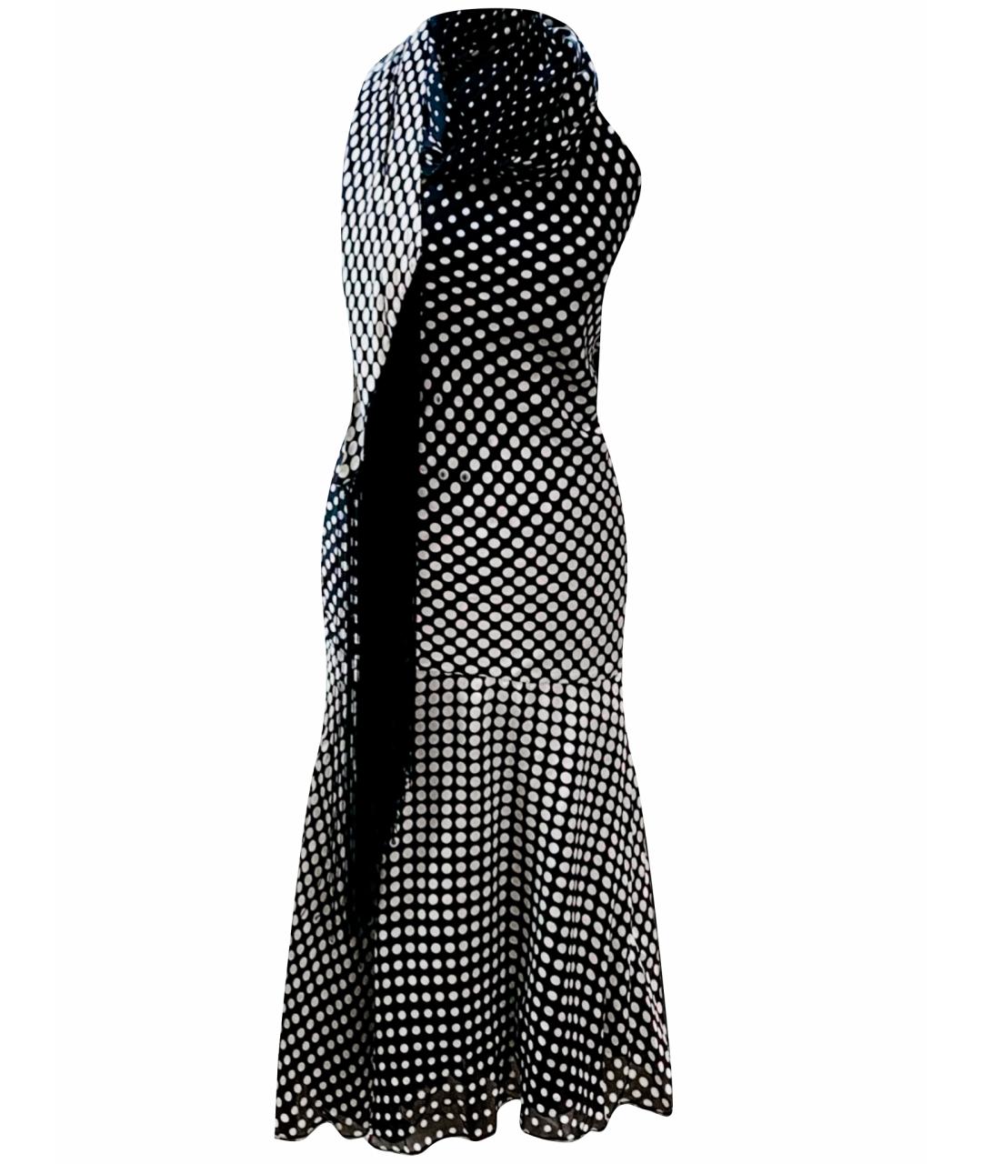ALEXANDER MCQUEEN Черное шелковое коктейльное платье, фото 1