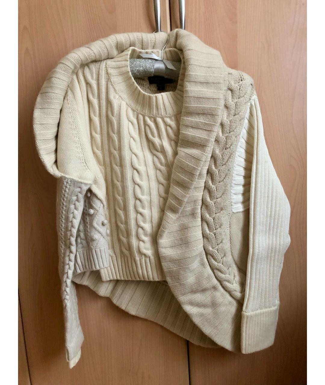 BURBERRY Белый кашемировый джемпер / свитер, фото 9