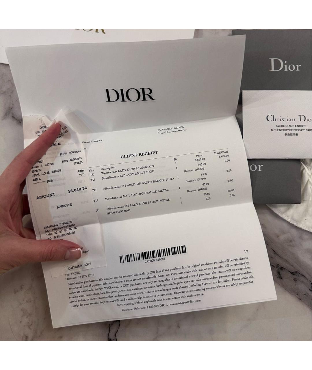 CHRISTIAN DIOR Бежевая кожаная сумка с короткими ручками, фото 6