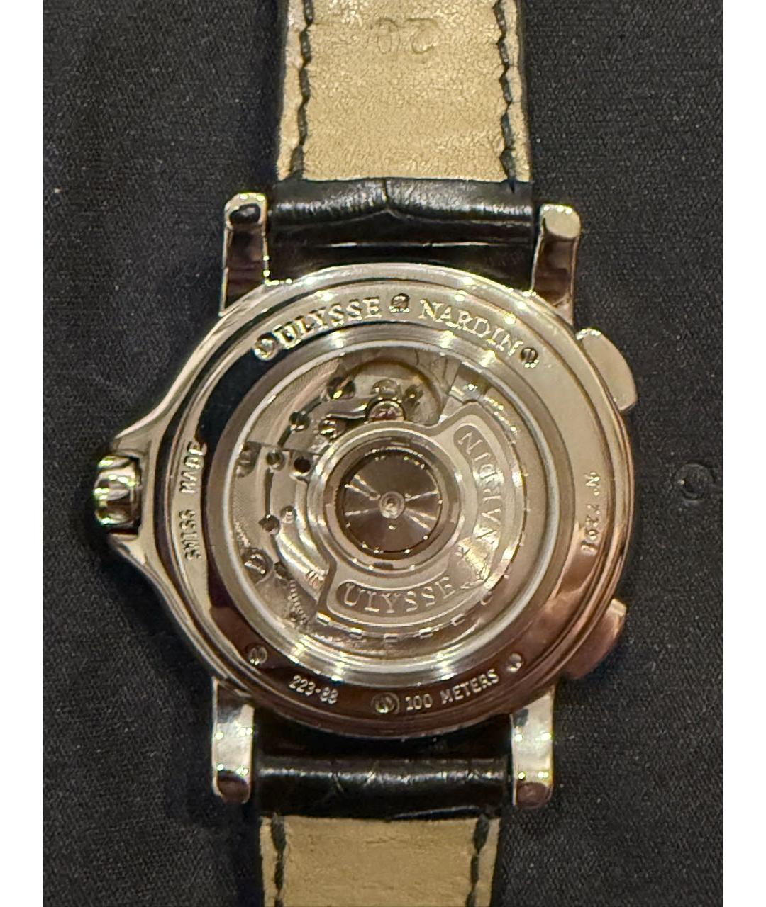 Ulysse Nardin Серебряные металлические часы, фото 3