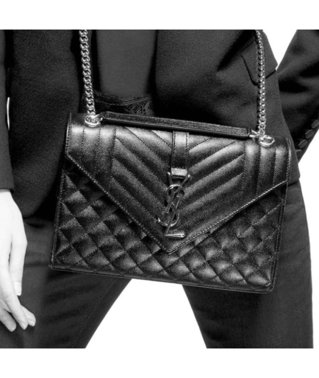 SAINT LAURENT Черная сумка через плечо, фото 6