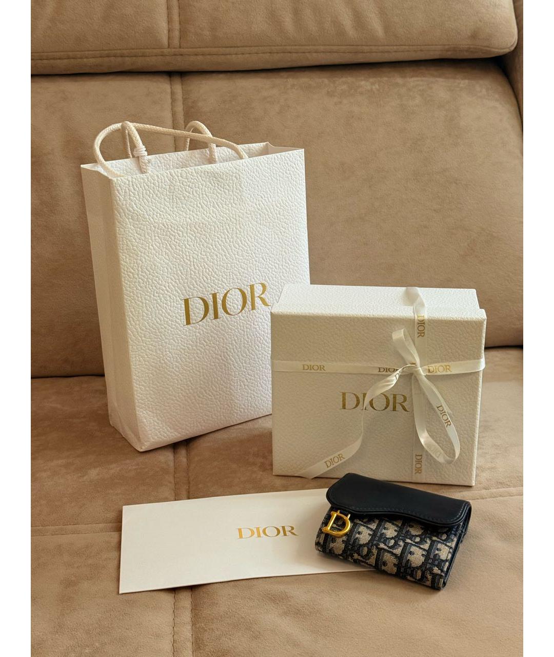 CHRISTIAN DIOR Темно-синий кошелек, фото 6