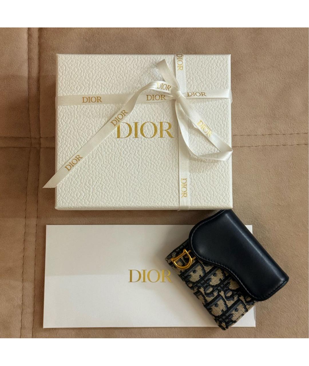 CHRISTIAN DIOR Темно-синий кошелек, фото 8