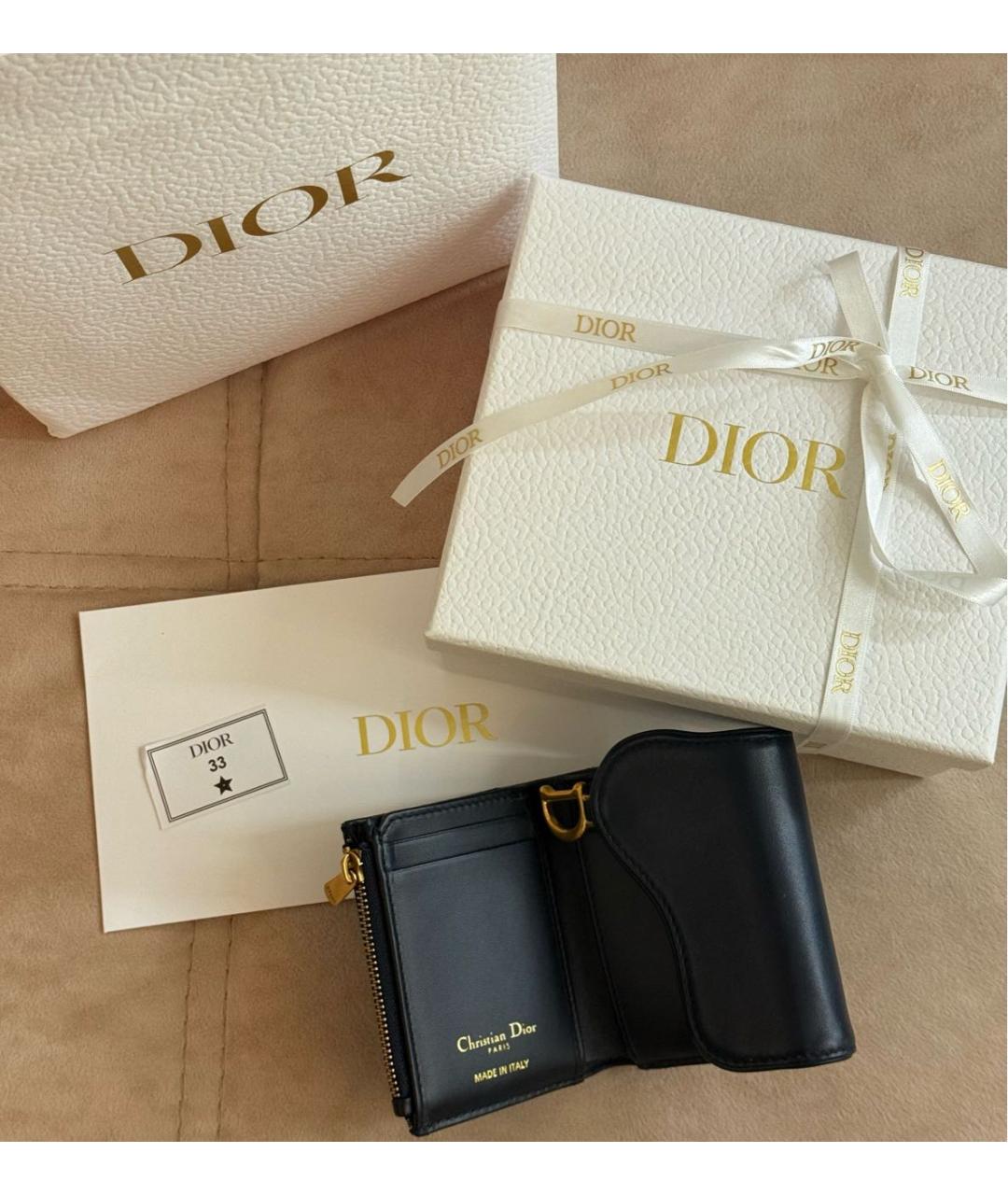 CHRISTIAN DIOR Темно-синий кошелек, фото 7