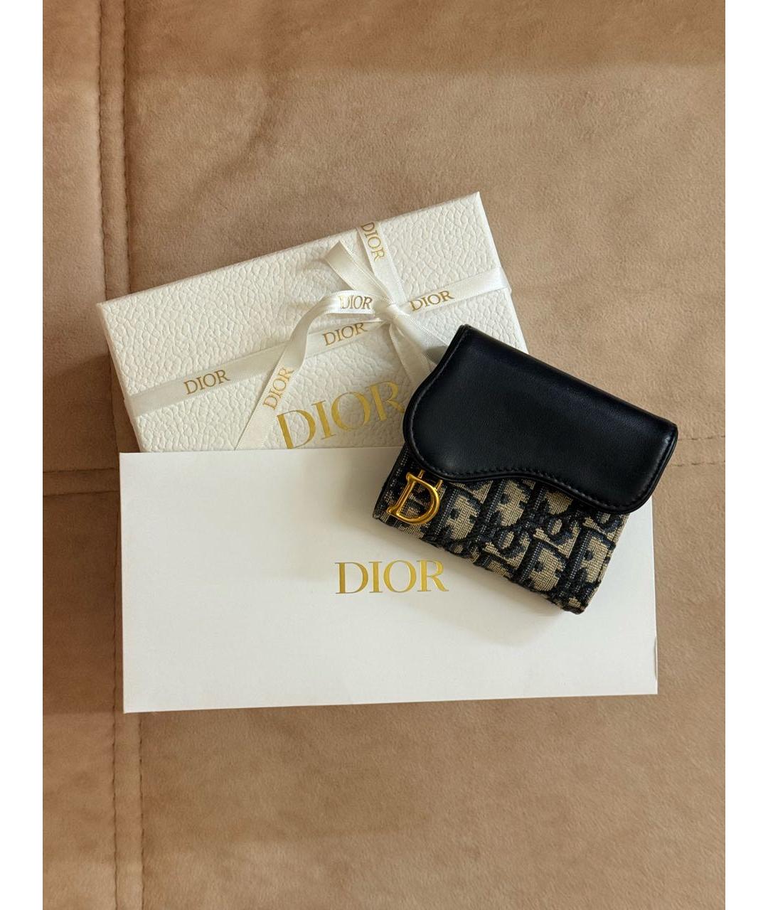 CHRISTIAN DIOR Темно-синий кошелек, фото 5