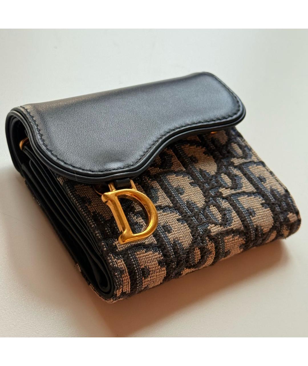 CHRISTIAN DIOR Темно-синий кошелек, фото 2
