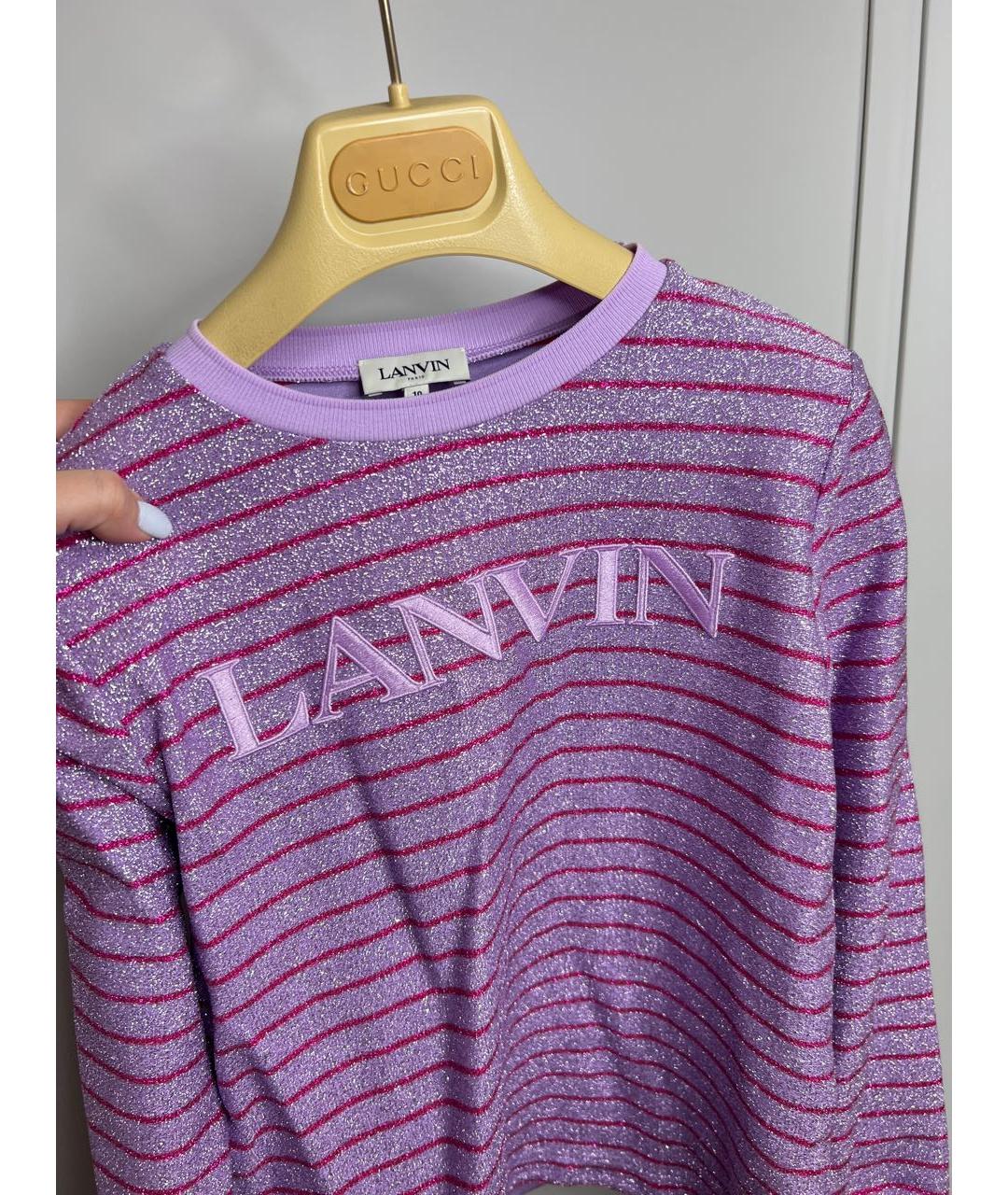 LANVIN Розовый хлопковый детская футболка / топ, фото 6