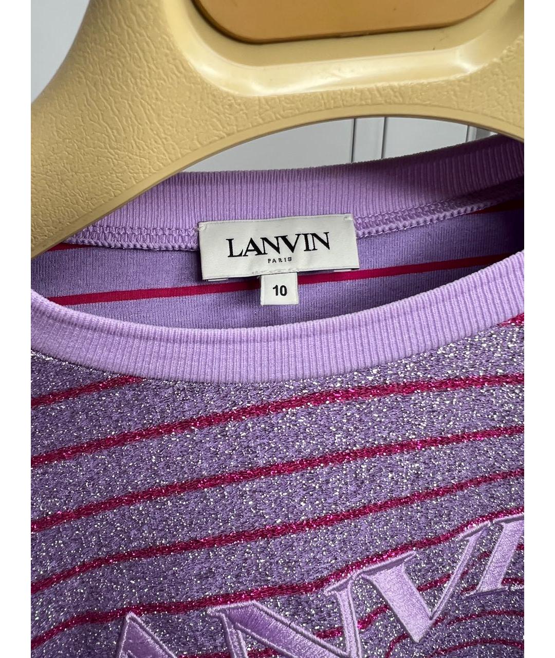 LANVIN Розовый хлопковый детская футболка / топ, фото 5