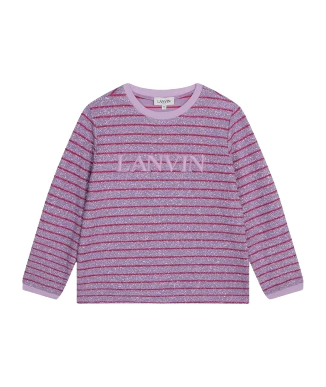 LANVIN Розовый хлопковый детская футболка / топ, фото 1