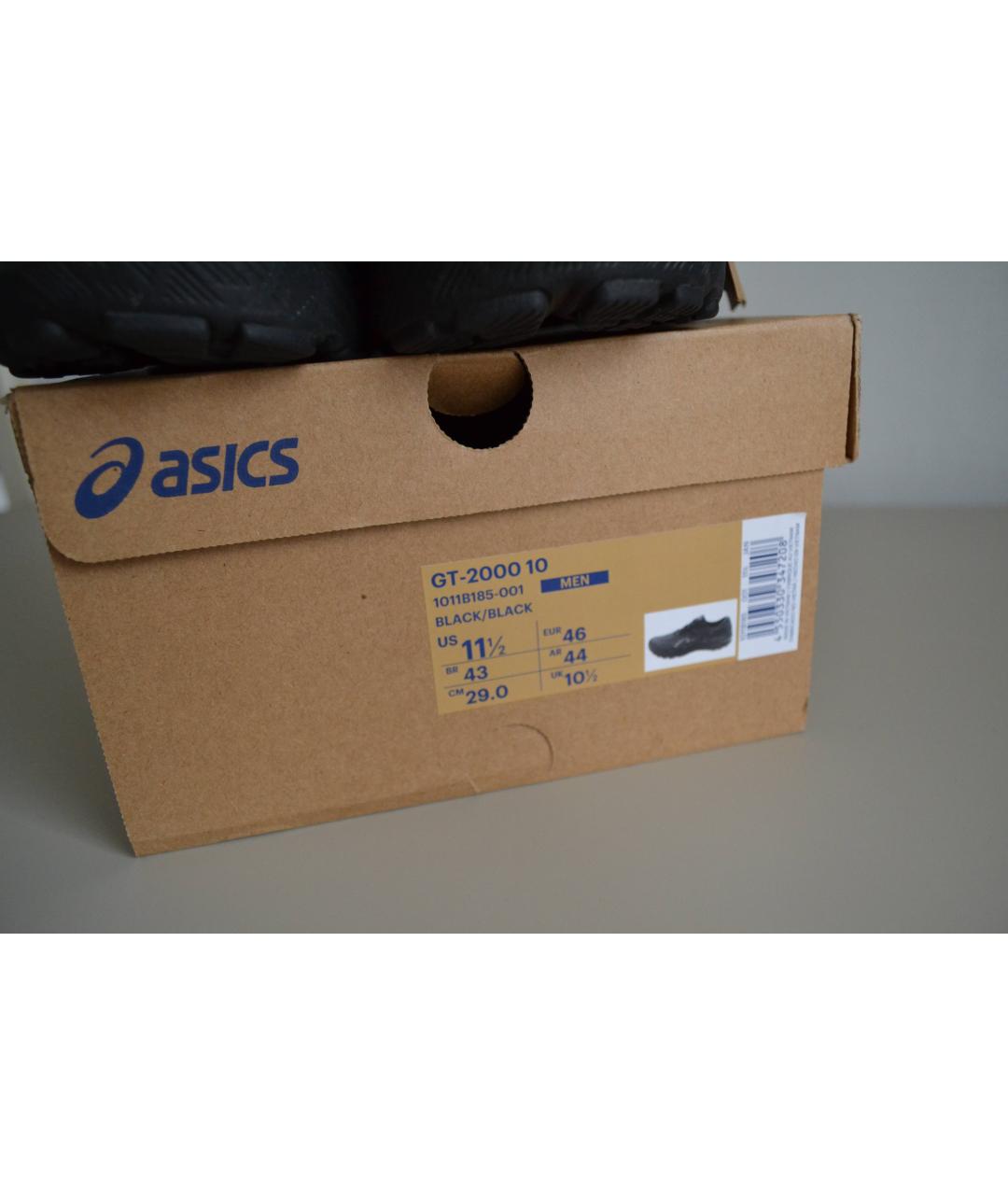 ASICS Черные текстильные низкие кроссовки / кеды, фото 8