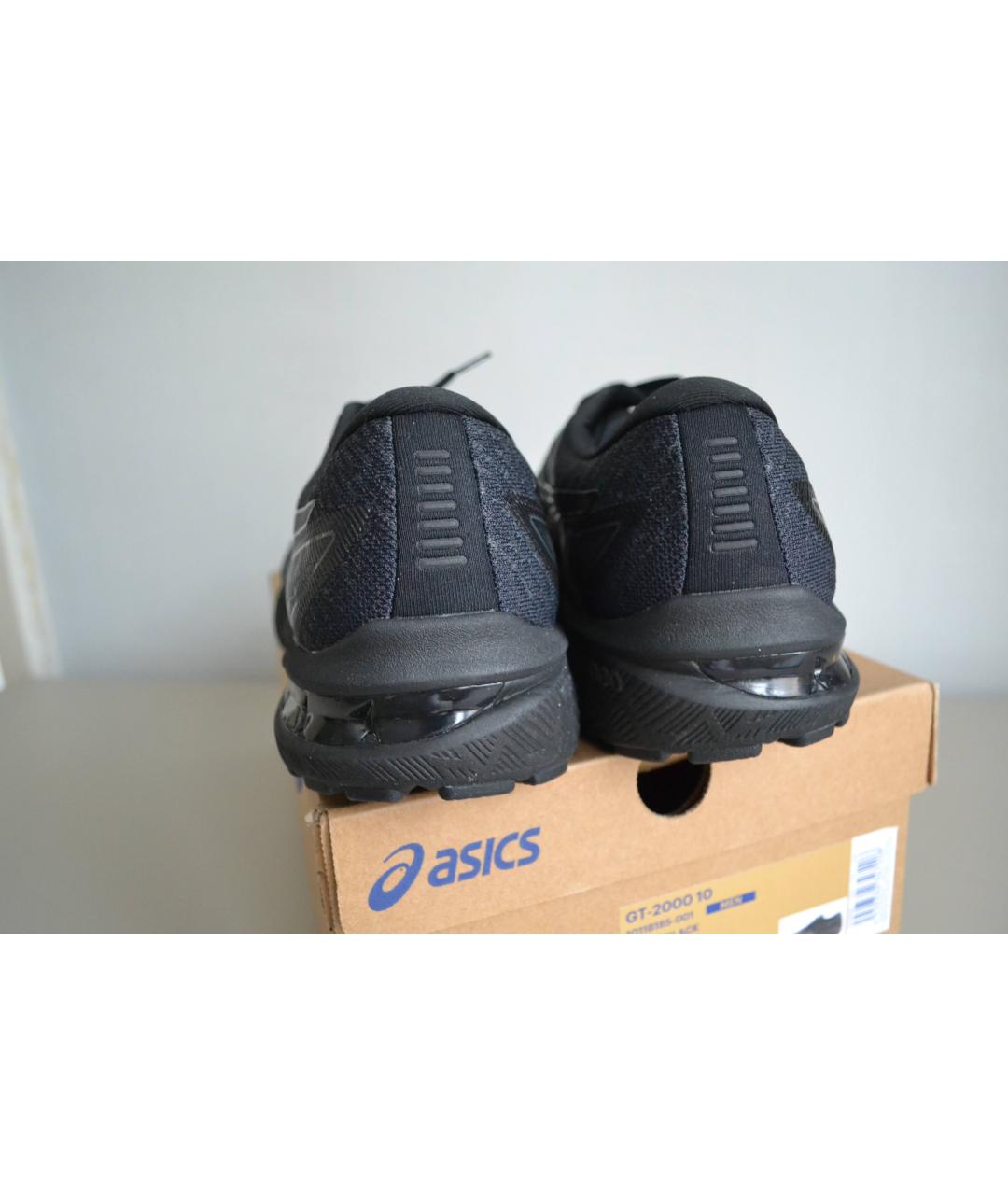 ASICS Черные текстильные низкие кроссовки / кеды, фото 4