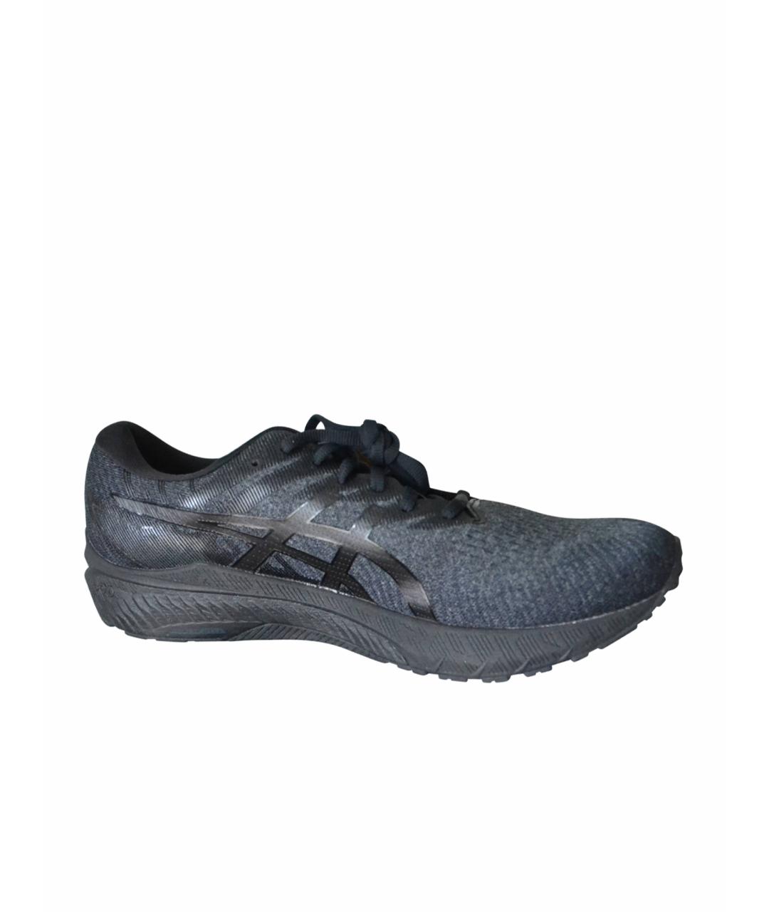 ASICS Черные текстильные низкие кроссовки / кеды, фото 1