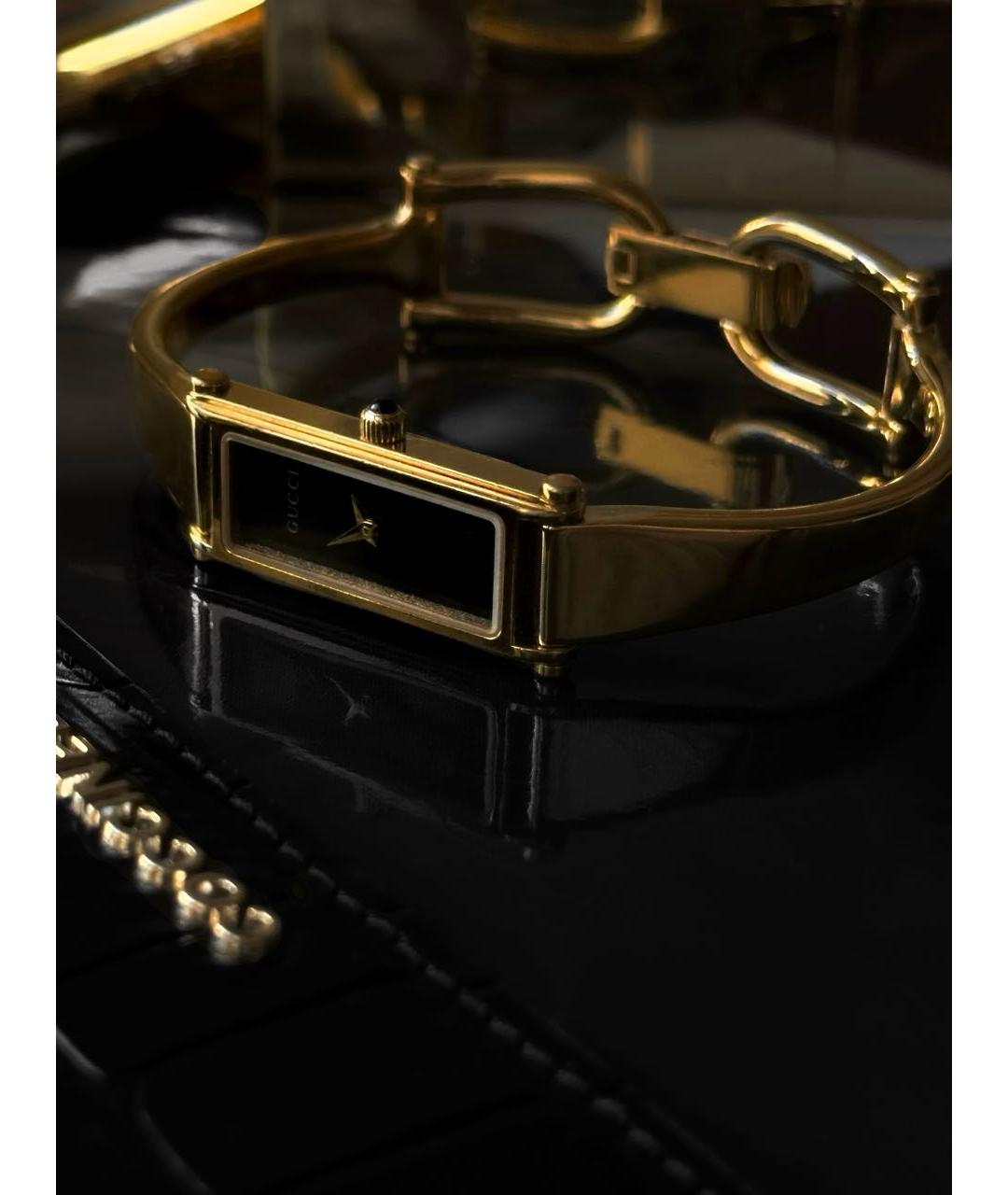 GUCCI Золотые позолоченные часы, фото 4