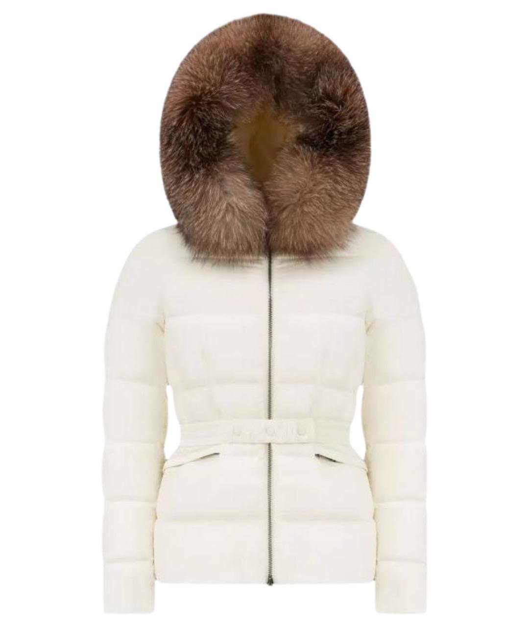 MONCLER Белая полиамидовая куртка, фото 1