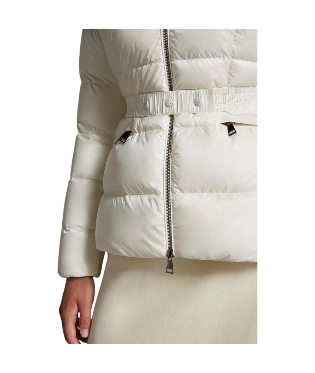 MONCLER Белая полиамидовая куртка, фото 2