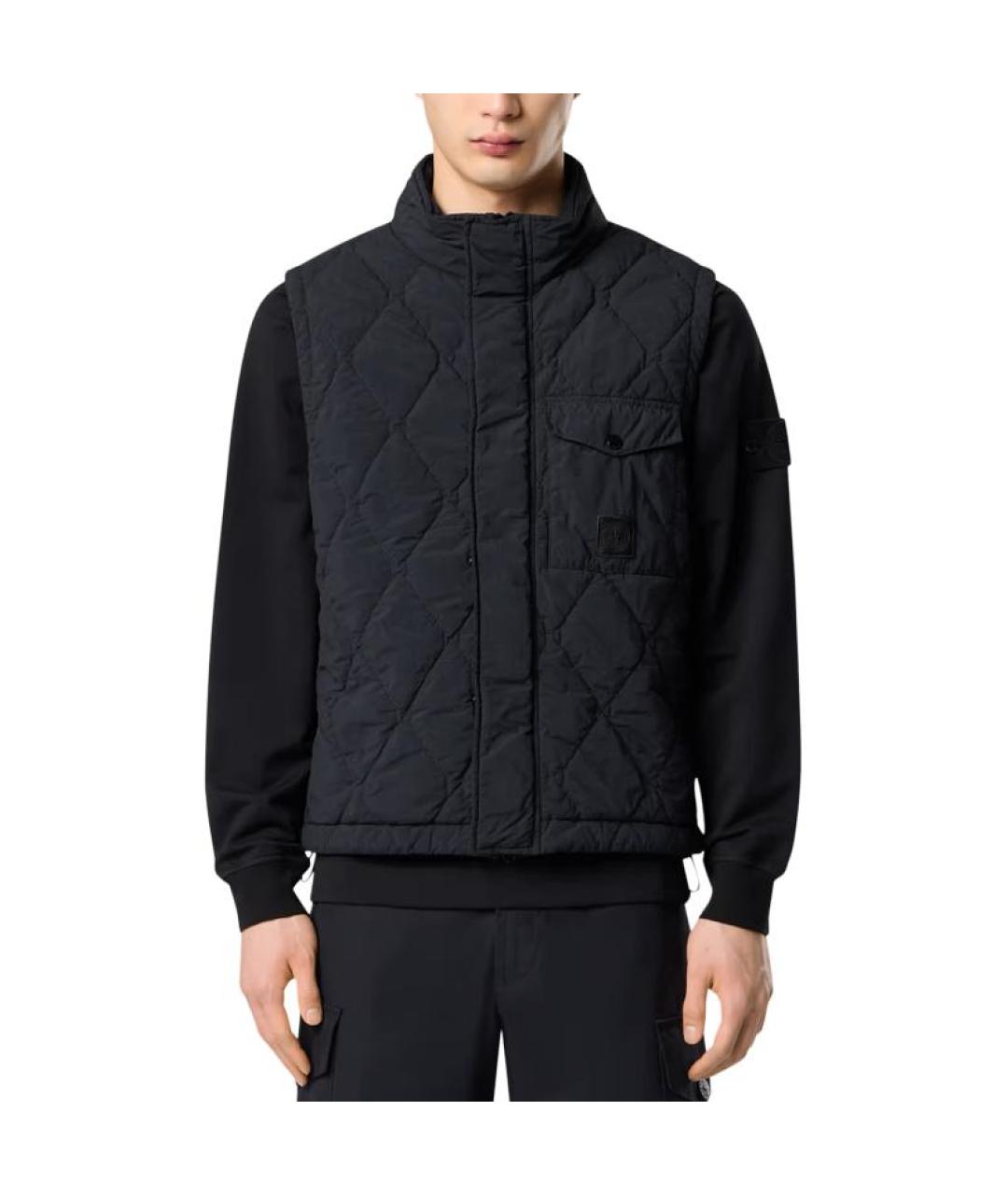STONE ISLAND Черный жилет, фото 3
