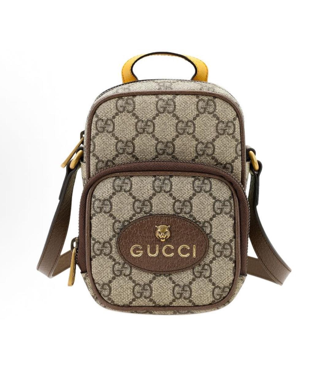 GUCCI Коричневый рюкзак, фото 3