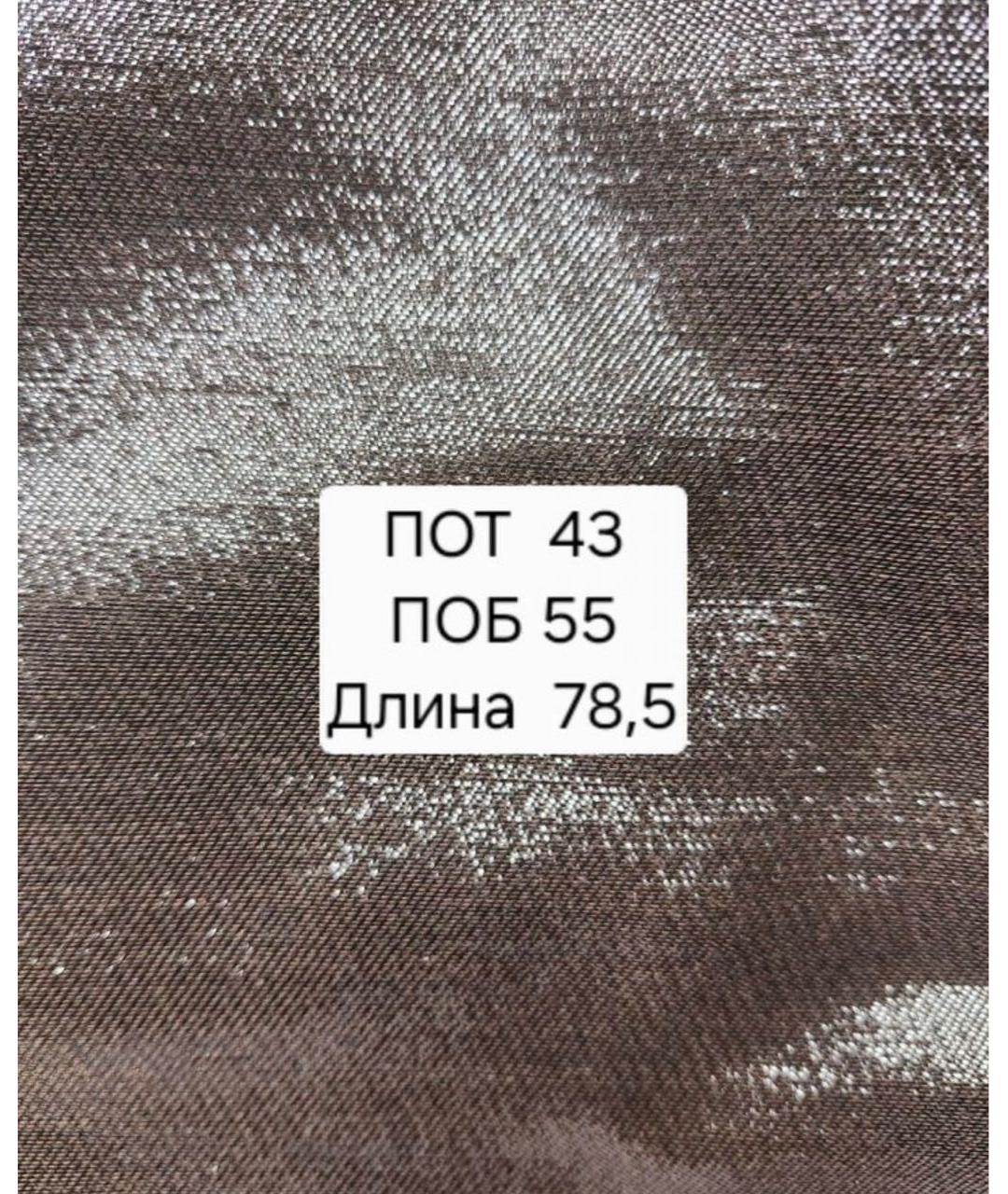 MAX MARA Коричневая полиэстеровая юбка миди, фото 5