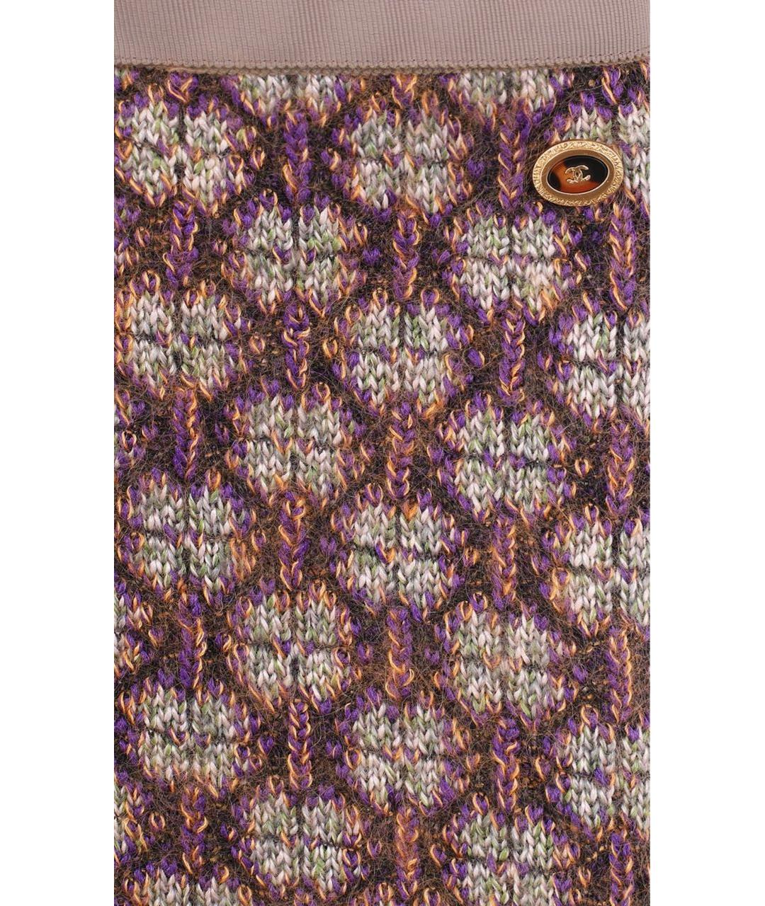 CHANEL Коричневая шерстяная юбка миди, фото 6