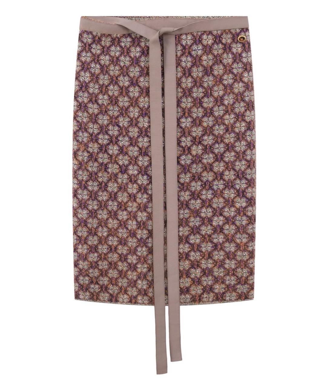 CHANEL Коричневая шерстяная юбка миди, фото 2