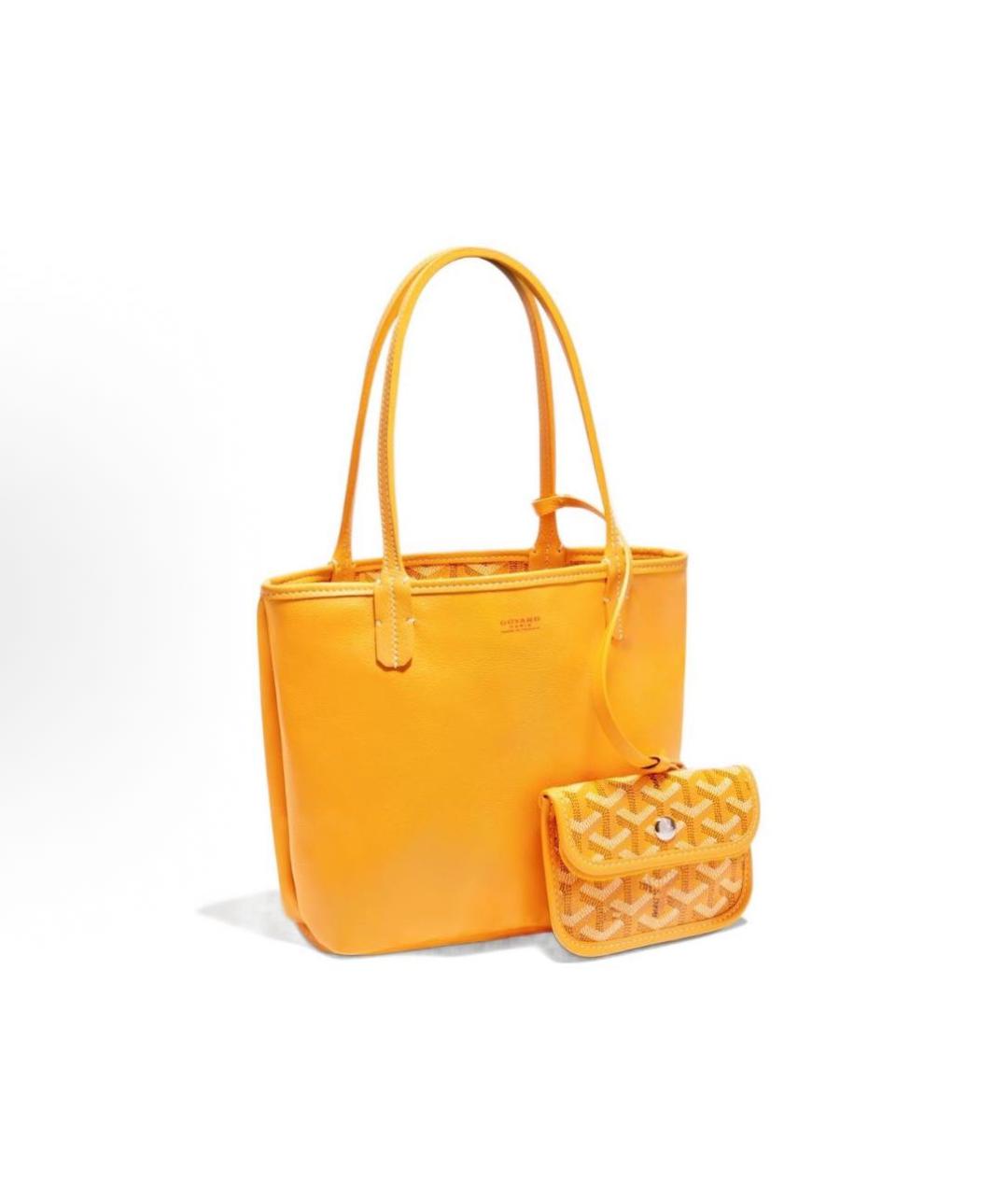 GOYARD Желтая сумка тоут, фото 4
