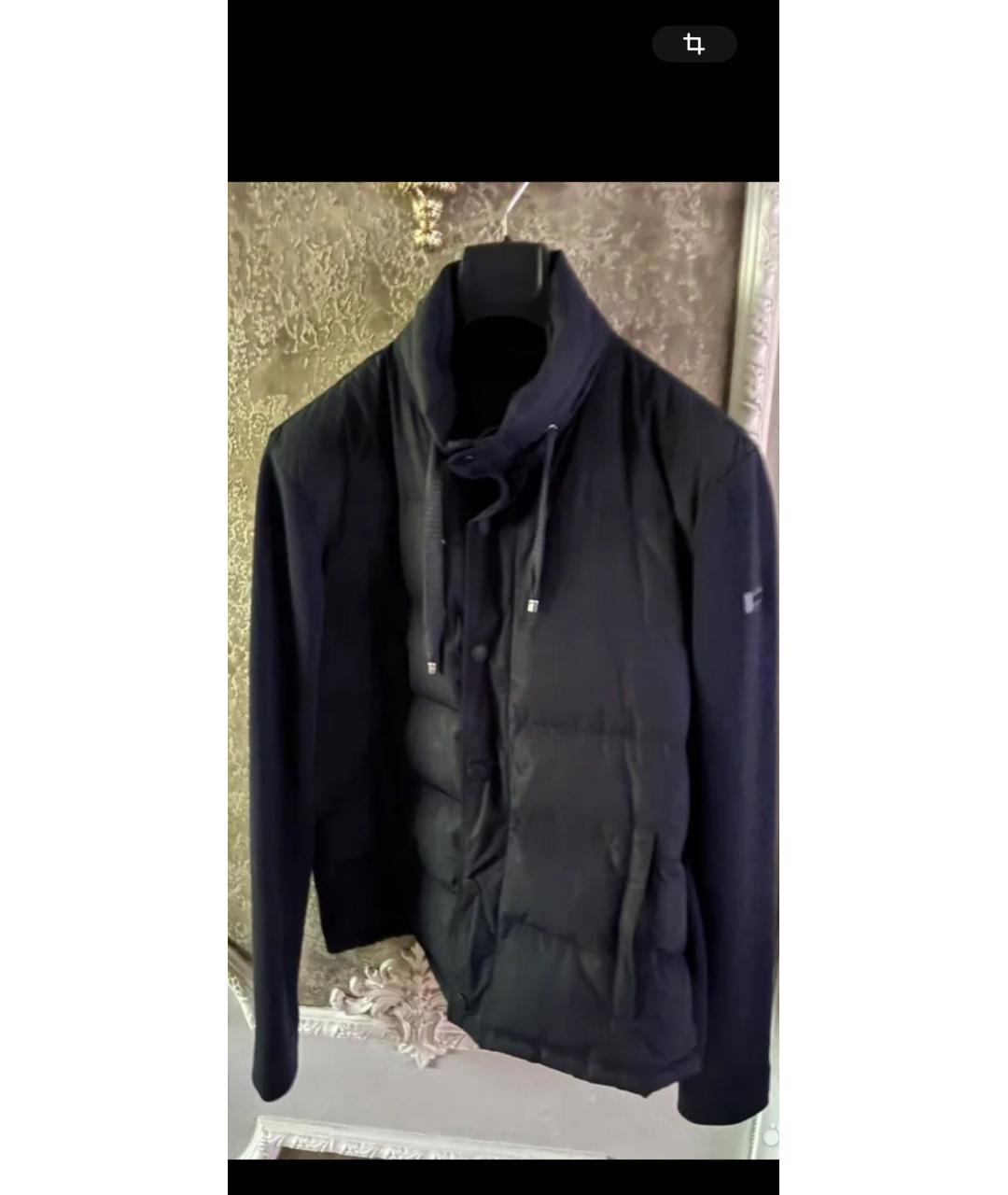 EMPORIO ARMANI Синяя хлопко-эластановая куртка, фото 2