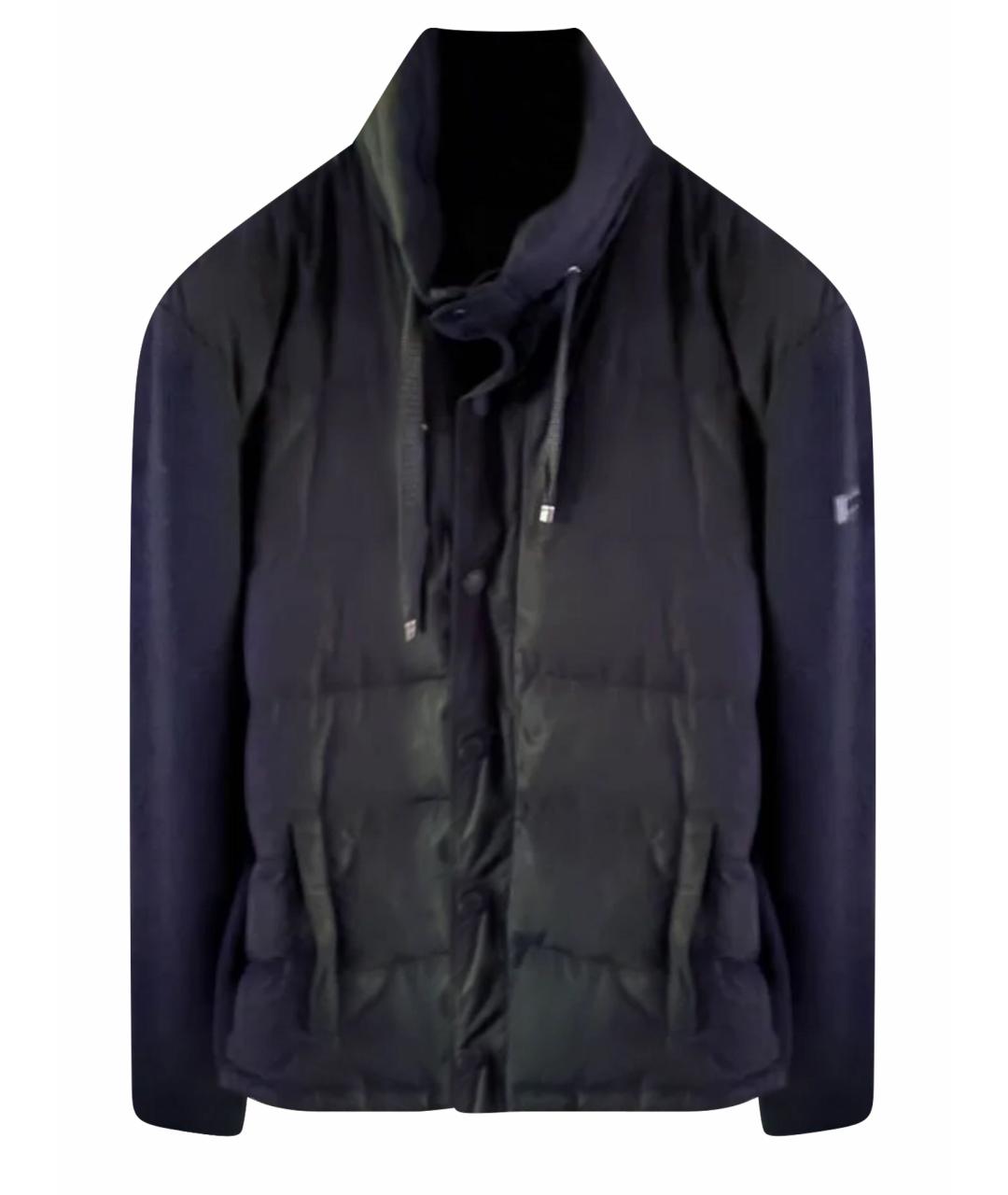 EMPORIO ARMANI Синяя хлопко-эластановая куртка, фото 1