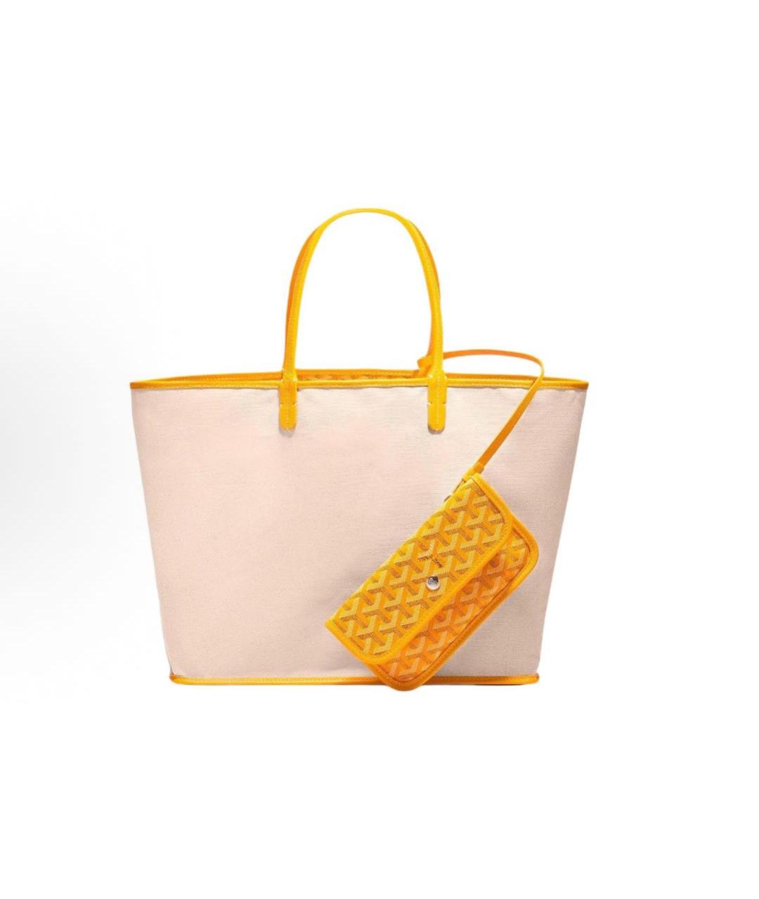 GOYARD Желтая сумка тоут, фото 3