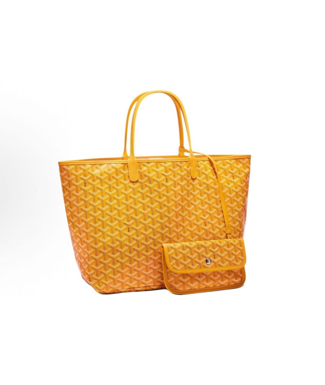GOYARD Желтая сумка тоут, фото 5
