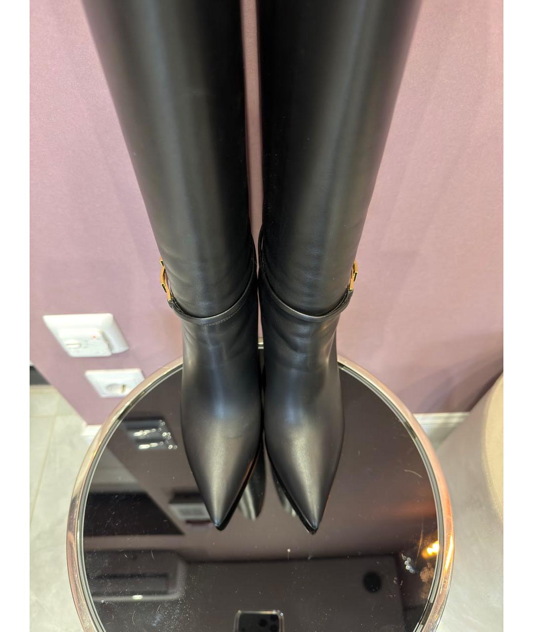 GIANVITO ROSSI Черные кожаные сапоги, фото 3