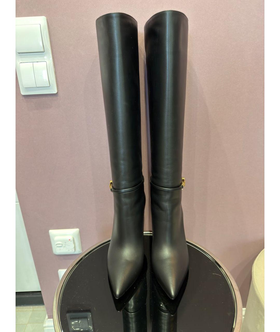 GIANVITO ROSSI Черные кожаные сапоги, фото 2