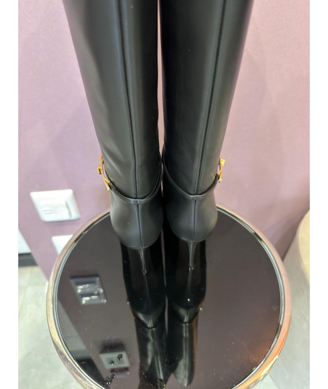 GIANVITO ROSSI Черные кожаные сапоги, фото 4