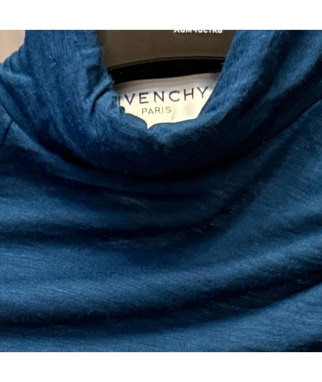 GIVENCHY Синяя шерстяная водолазка, фото 3