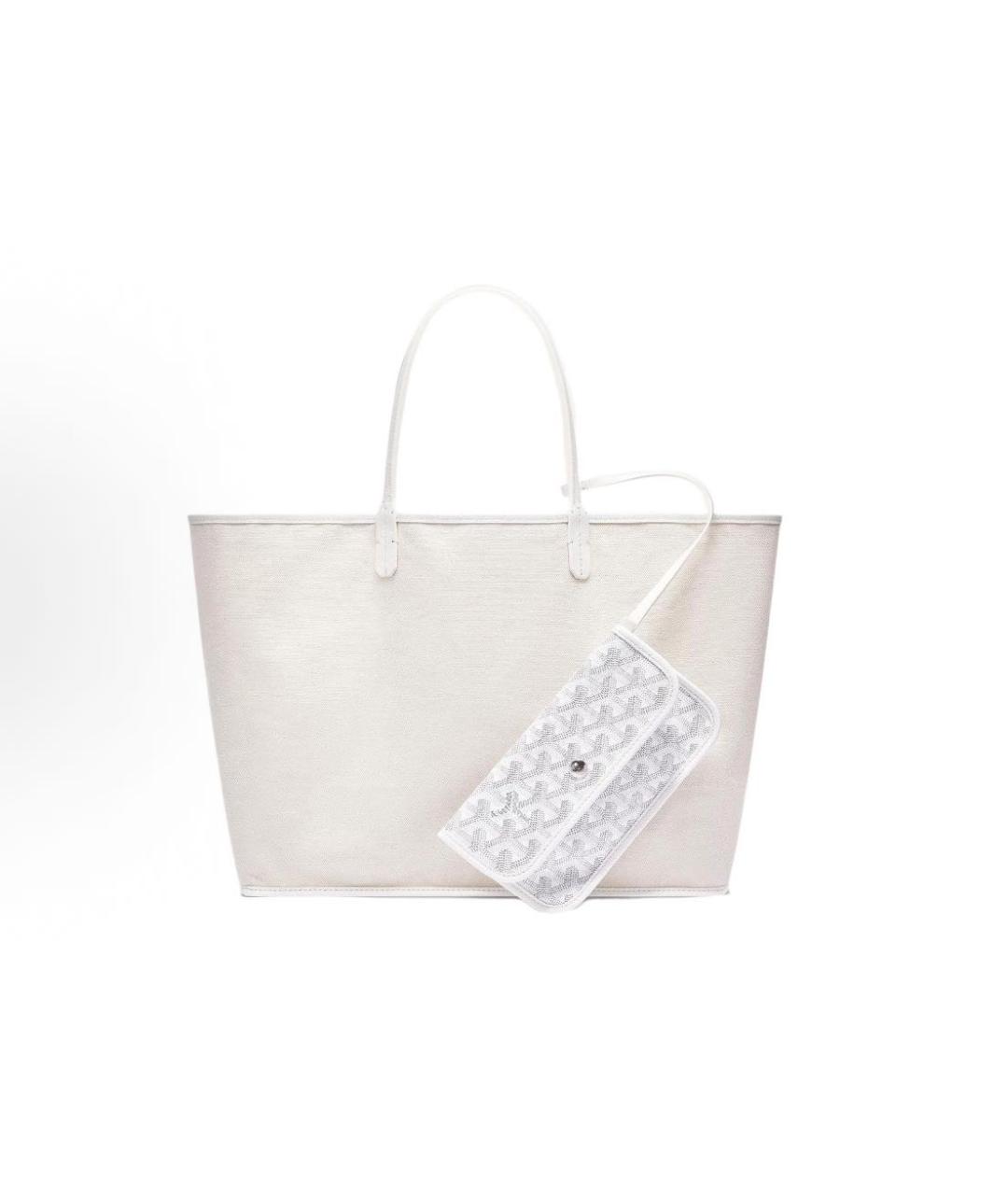 GOYARD Белая сумка тоут, фото 3