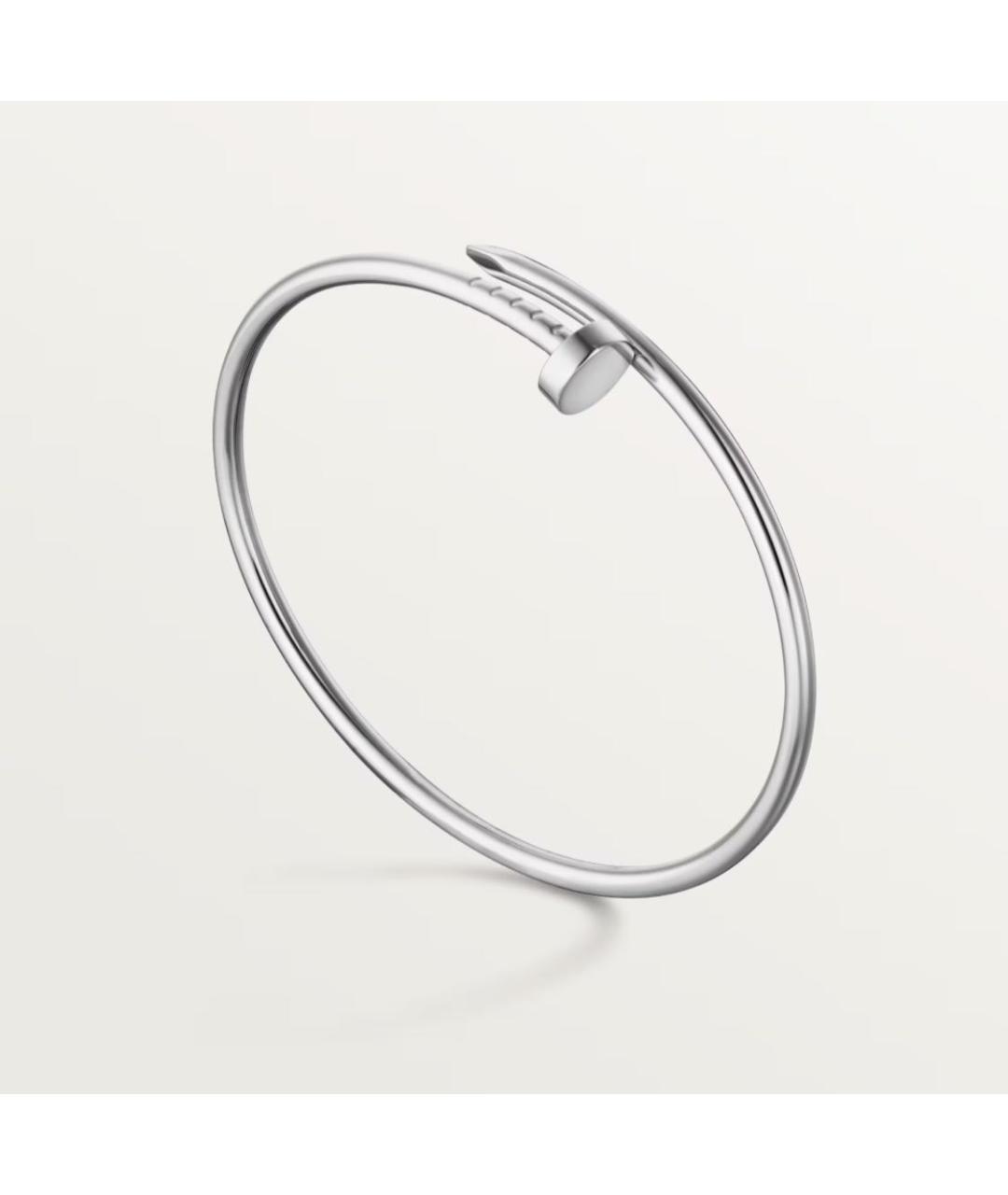 CARTIER Серебрянный браслет из белого золота, фото 2