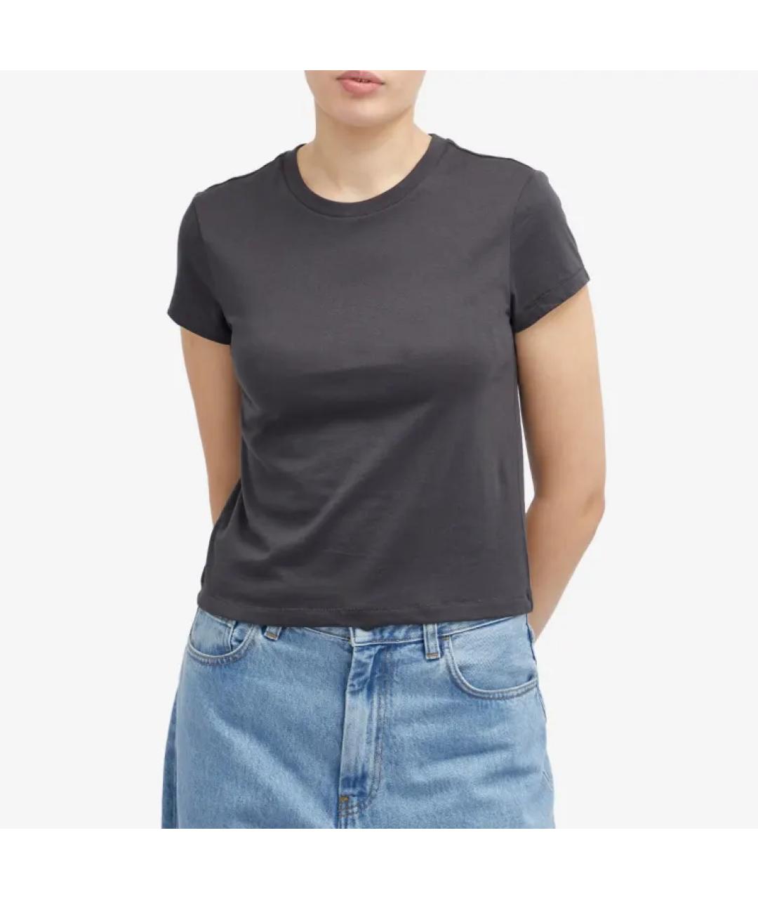 SKIMS Антрацитовая футболка, фото 4