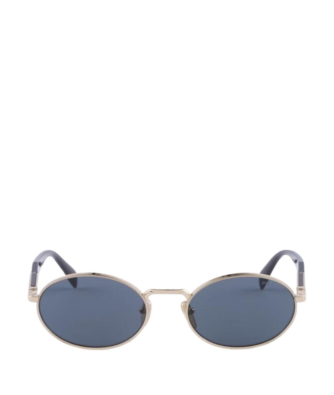 PRADA Темно-синие металлические солнцезащитные очки, фото 1