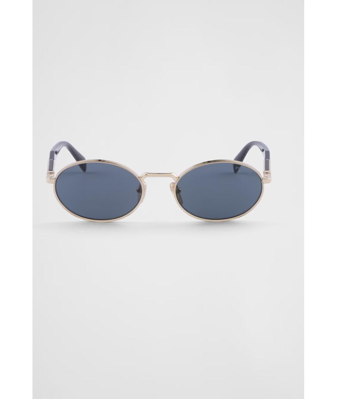 PRADA Темно-синие металлические солнцезащитные очки, фото 6