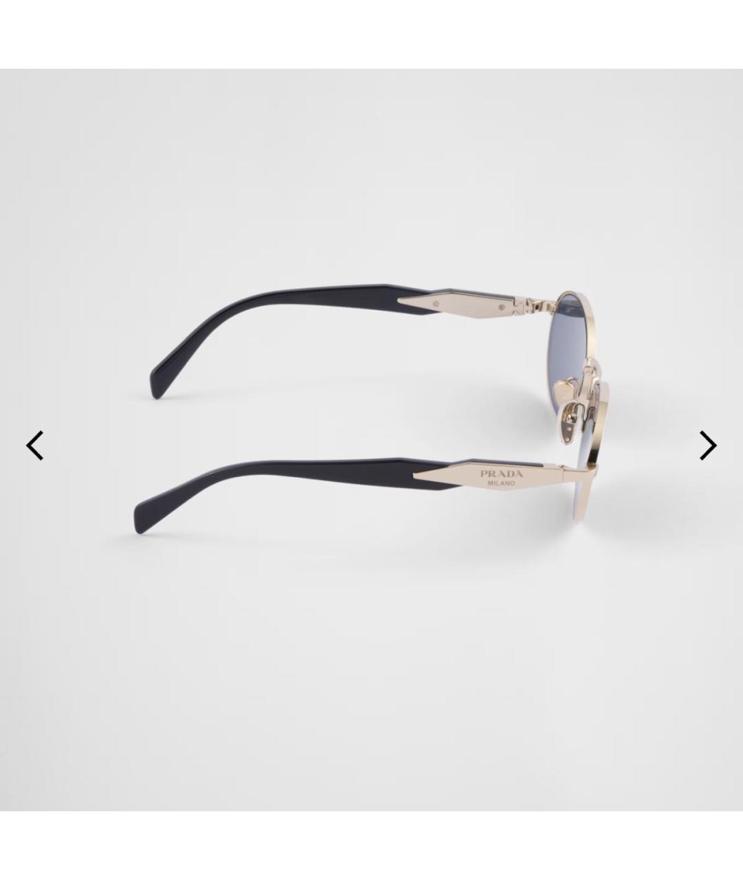 PRADA Темно-синие металлические солнцезащитные очки, фото 4