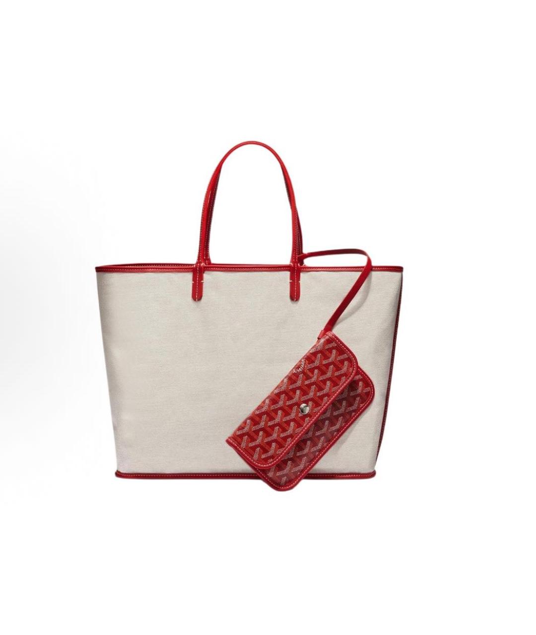 GOYARD Красная сумка тоут, фото 3