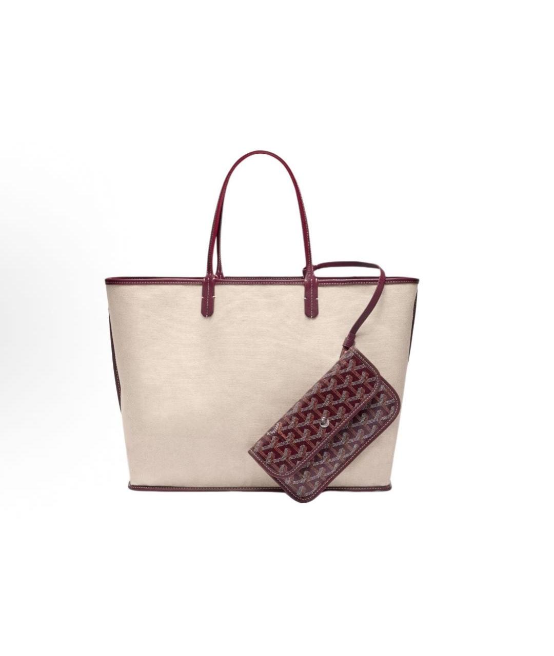 GOYARD Бордовая сумка тоут, фото 3