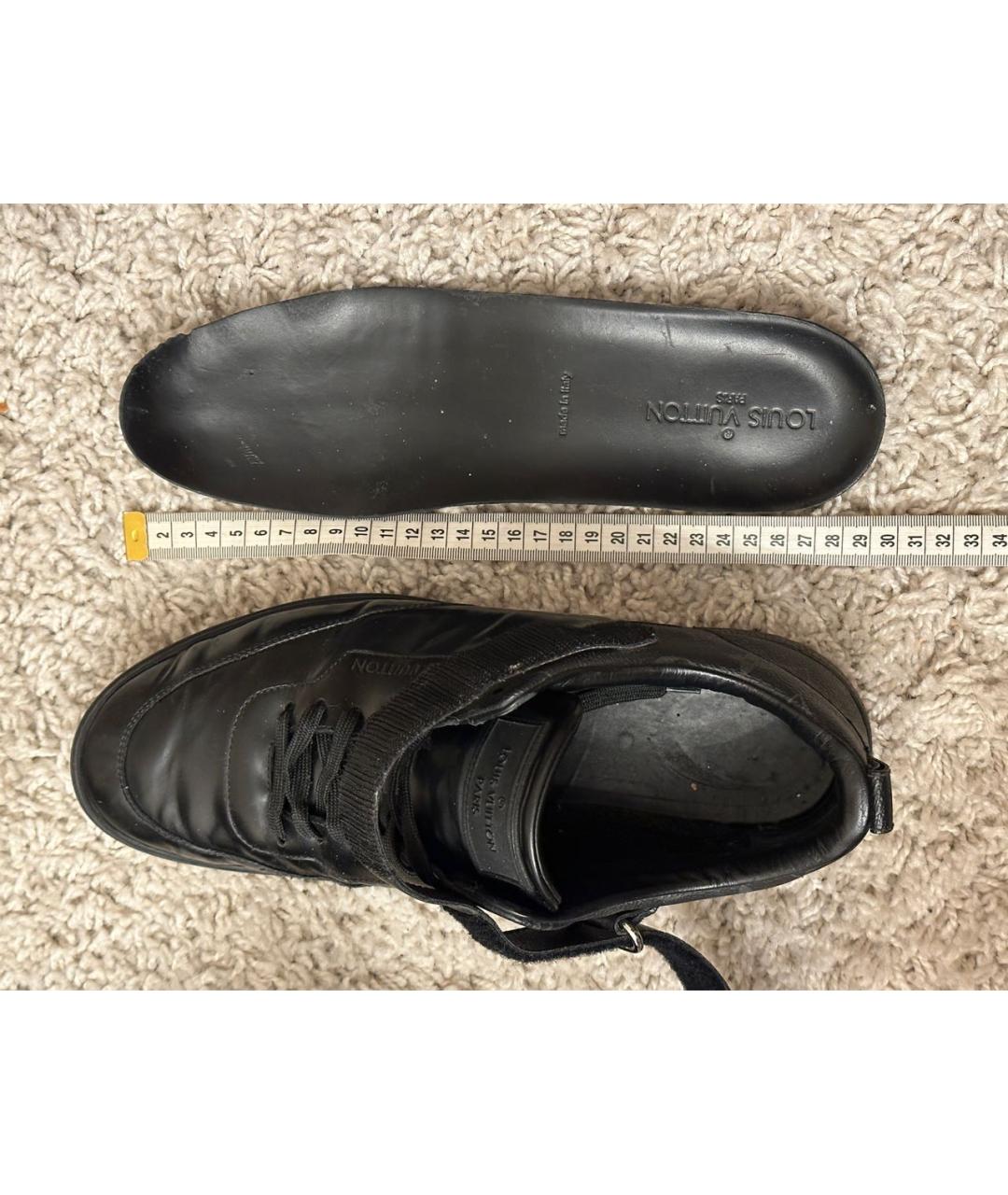 LOUIS VUITTON Черные низкие кроссовки / кеды, фото 6
