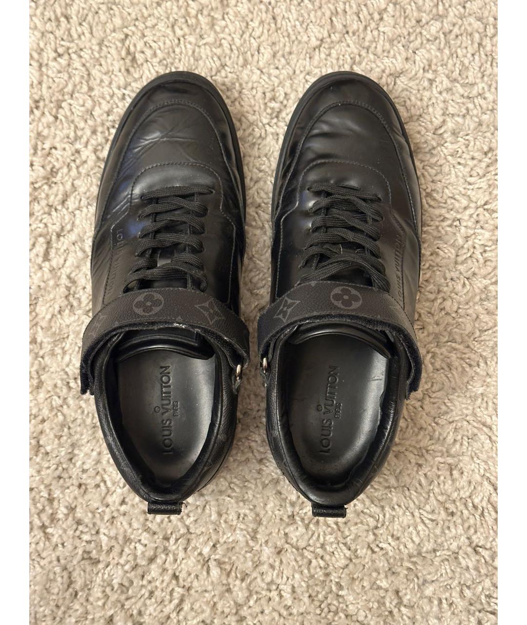 LOUIS VUITTON Черные низкие кроссовки / кеды, фото 3