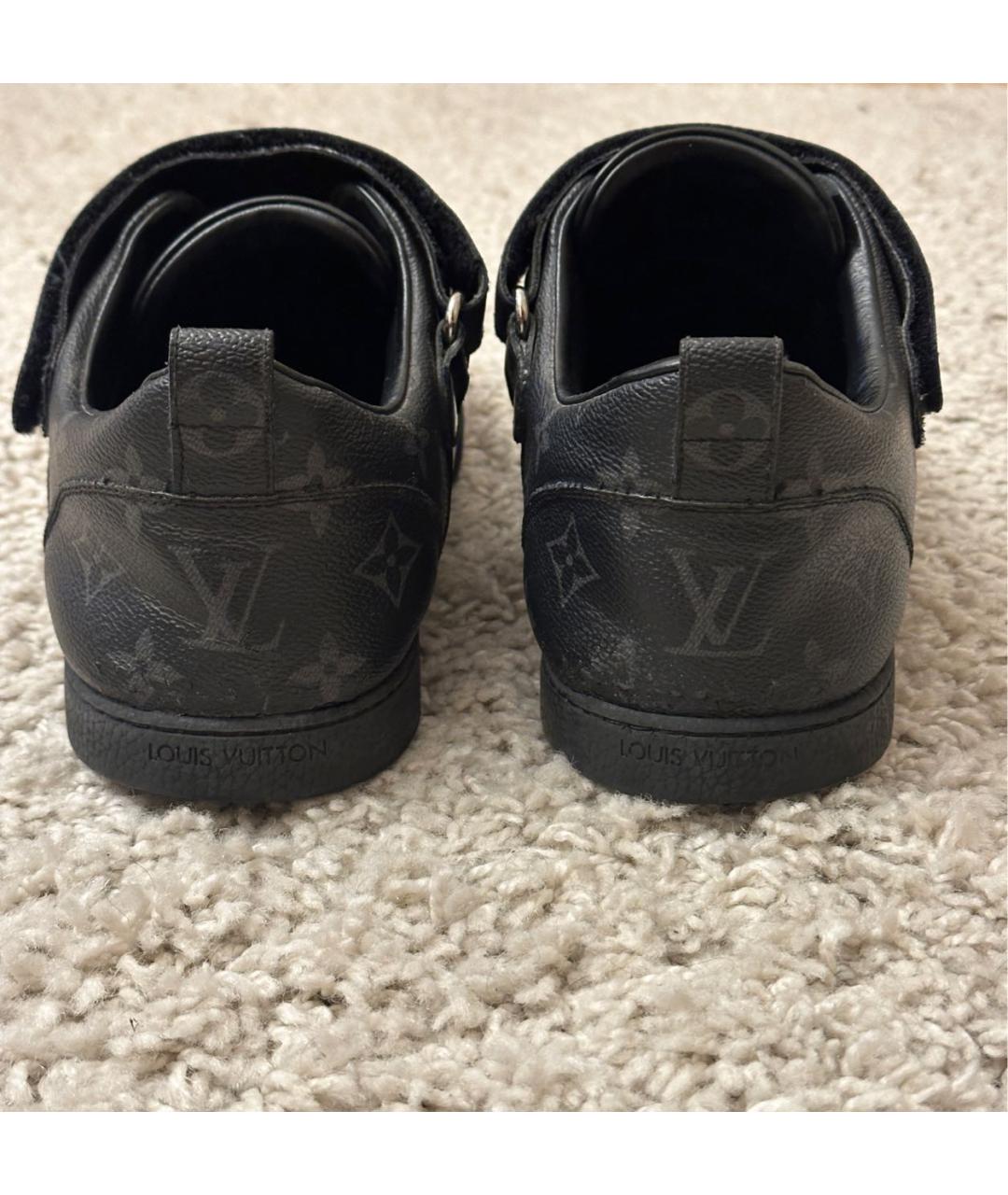 LOUIS VUITTON Черные низкие кроссовки / кеды, фото 4