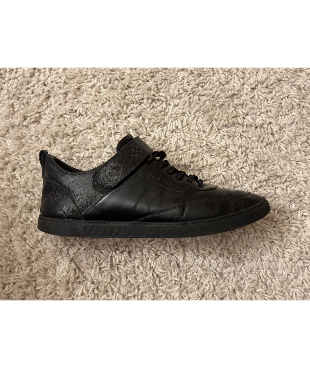 LOUIS VUITTON Черные низкие кроссовки / кеды, фото 9